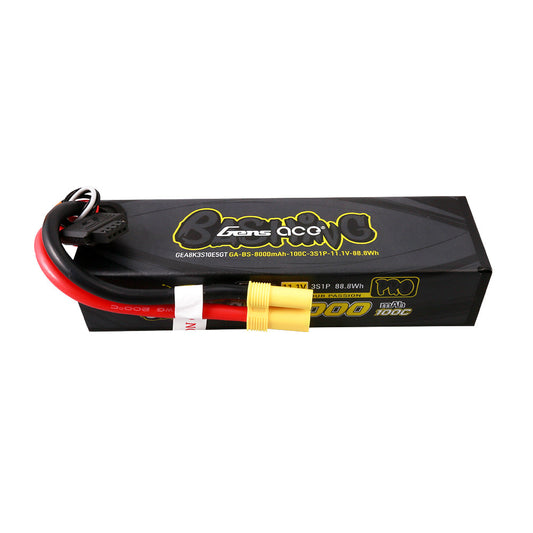 Gens Ace G-Tech 8000mAh 11.1V 100C 3S Lipo Battery Pack with EC5-Bashing Series