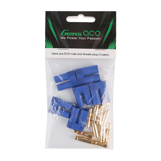 Gens Ace EC5 male & female plug (3 pairs)
