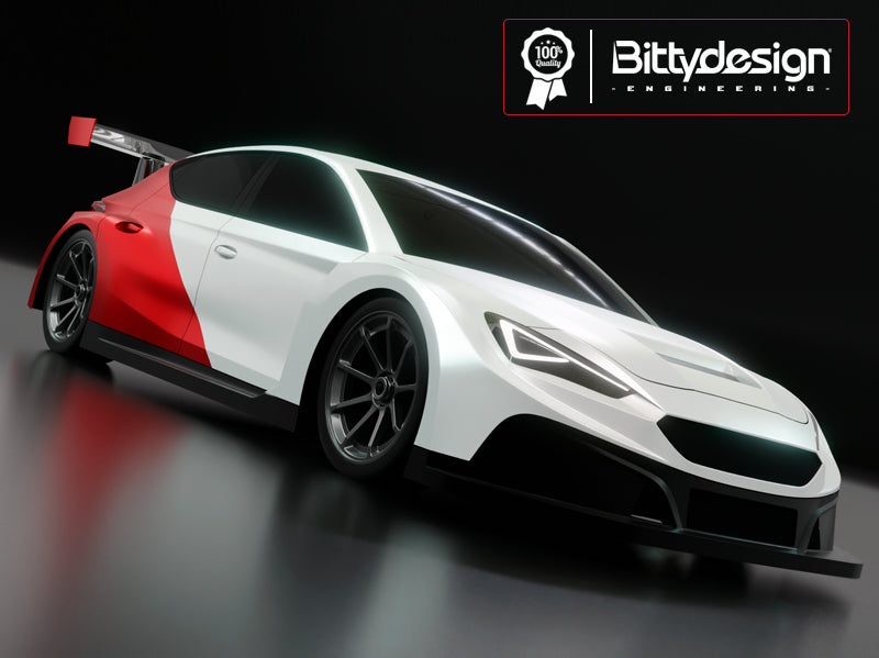 BITTYDESIGN HIBERYA-M 1/10 M-CHASSIS CLEAR BODY FOR 210-225MM WHEELBASE CAR