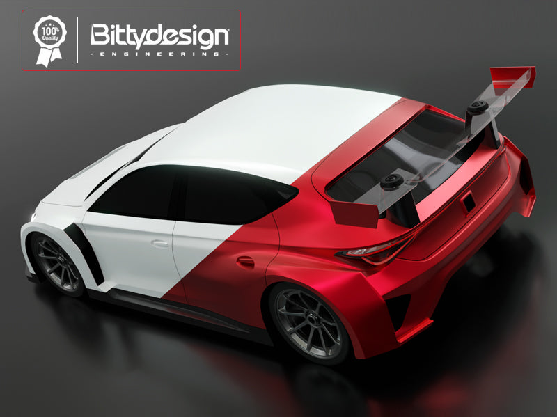 BITTYDESIGN HIBERYA-M 1/10 M-CHASSIS CLEAR BODY FOR 210-225MM WHEELBASE CAR