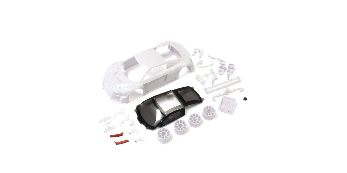 Kyosho Bodyshell Audi R8 LMS 2015 Mini-Z + 2WD Rims (White Body)