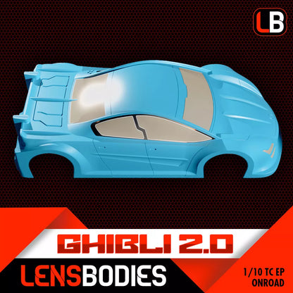 Lens Bodies Ghibli 2.0 Touring Car 1:10 Clear Body - Light