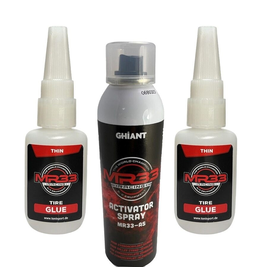 MR33 Super Glue & Activator Spray Set (2+1)