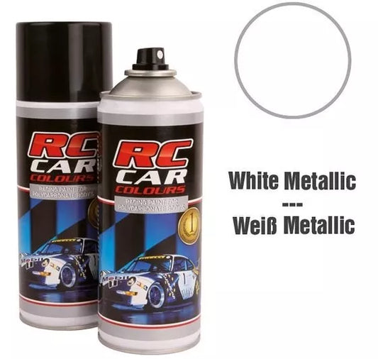 RC Car Colours Lexan Spray White Metalic Nr 936 150ml
