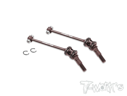 T-Work`s Ball Bearing ECS Front Drive Shaft for Xray X4-2023 + X4F-2024 (2)