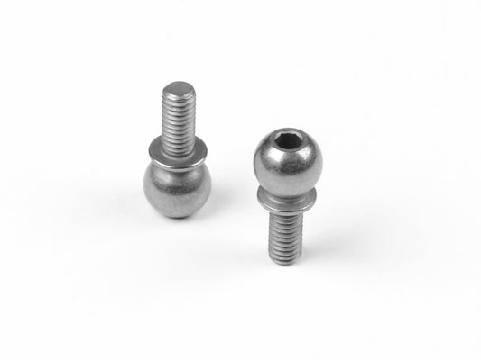 X4 PIVOT BALL 6.0MM WITH M3X6.5MM THREAD - HUDY SPRING STEEL (2)