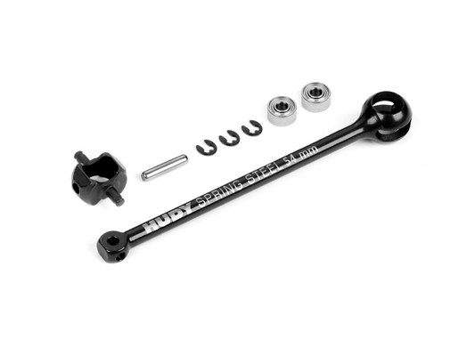 X4 CVD BB DRIVE SHAFT 54MM - HUDY SPRING STEEL - SET