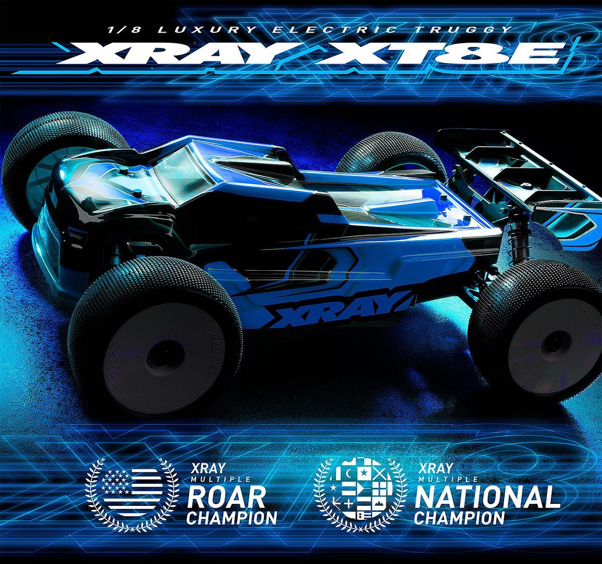 XRAY XT8E'24 - 1/8 LUXURY ELECTRIC RACING TRUGGY