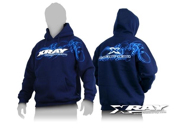 XRAY SWEATER HOODED - BLUE