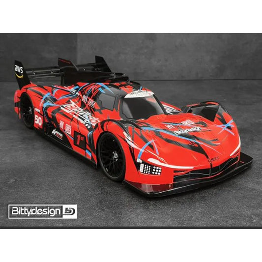 Bittydesign 499T clear Hypercar body 1/10 TT-02