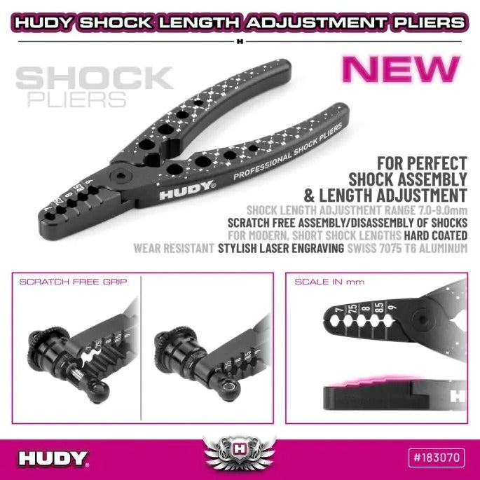 Hudy shock length adjustment pliers