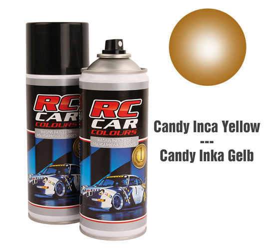 RC Car Colours Lexan Spray Candy Inca Yellow Nr 1023 150ml