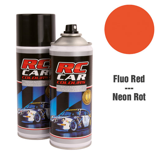 RC Car Colours Lexan Spray Fluo Red Nr 1005 150ml