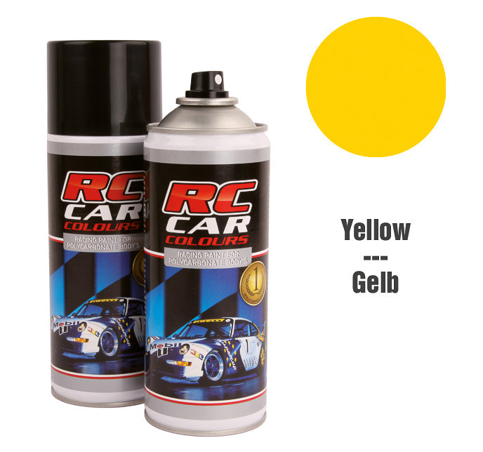 RC Car Colours Lexan Spray Yellow Nr 019 150ml