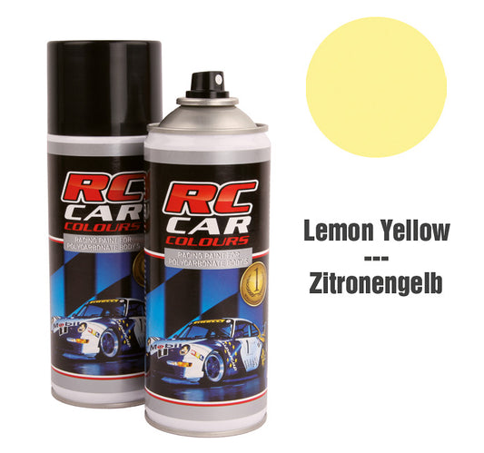 RC Car Colours Lexan Spray Lemon Yellow Nr 020 150ml