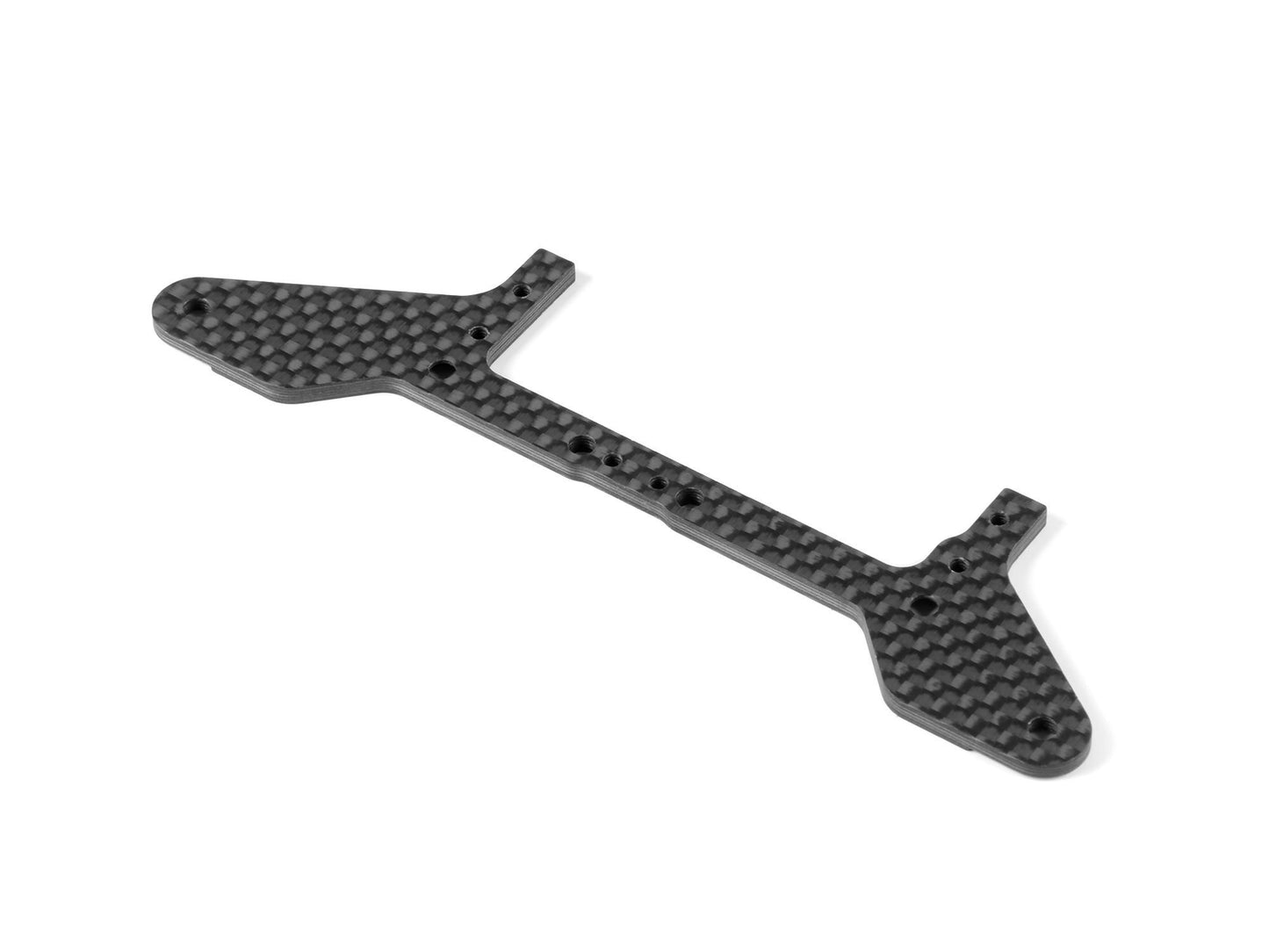 X12 CARBON REAR POD LOWER PLATE FOR 1-PIECE CHASSIS - FRONT