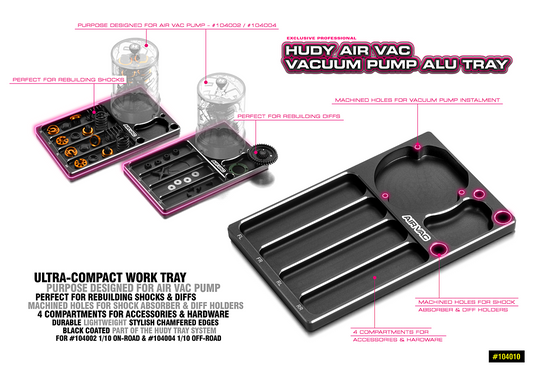 HUDY AIR VAC - VACUUM PUMP ALU TRAY