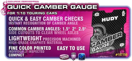 HUDY GRAPHITE QUICK CAMBER GAUGE 1.5deg, H107750