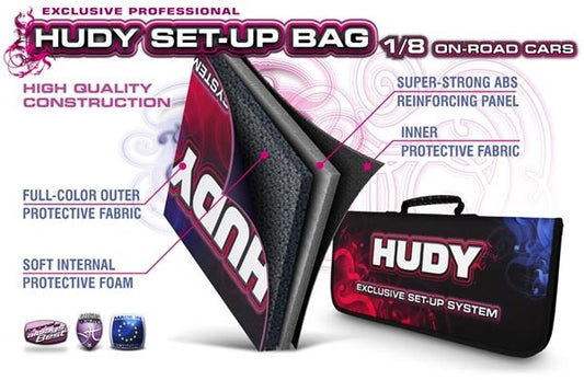 Hudy Set-Up Bag For 1/8 On-Road Cars - Exclusive Edition, H199230