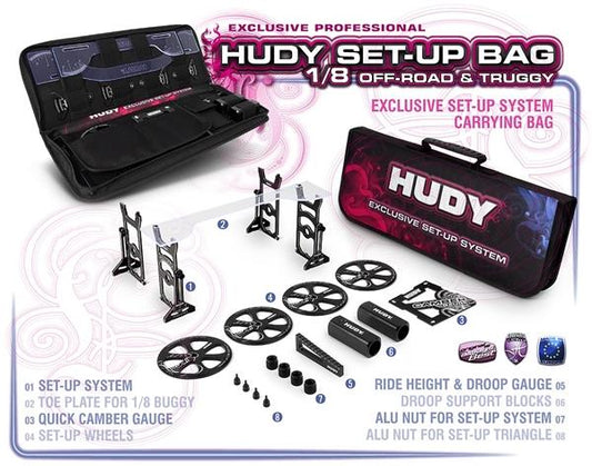 Hudy Set-Up Bag For 1/8 Off-Road Cars - Exclusive Edition, H199240