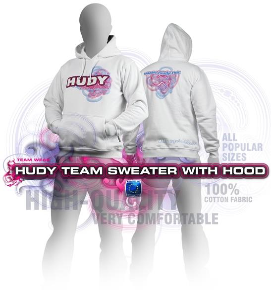 Hudy Sweater Hooded - White (Xxxl), H285500XXXL
