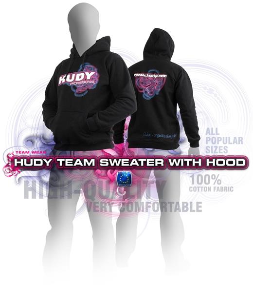 Hudy Sweater Hooded - Black (Xxl), H285501XXL