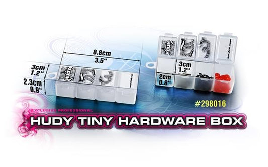 HUDY TINY HARDWARE BOX - 4-COMPARTMENTS, H298016