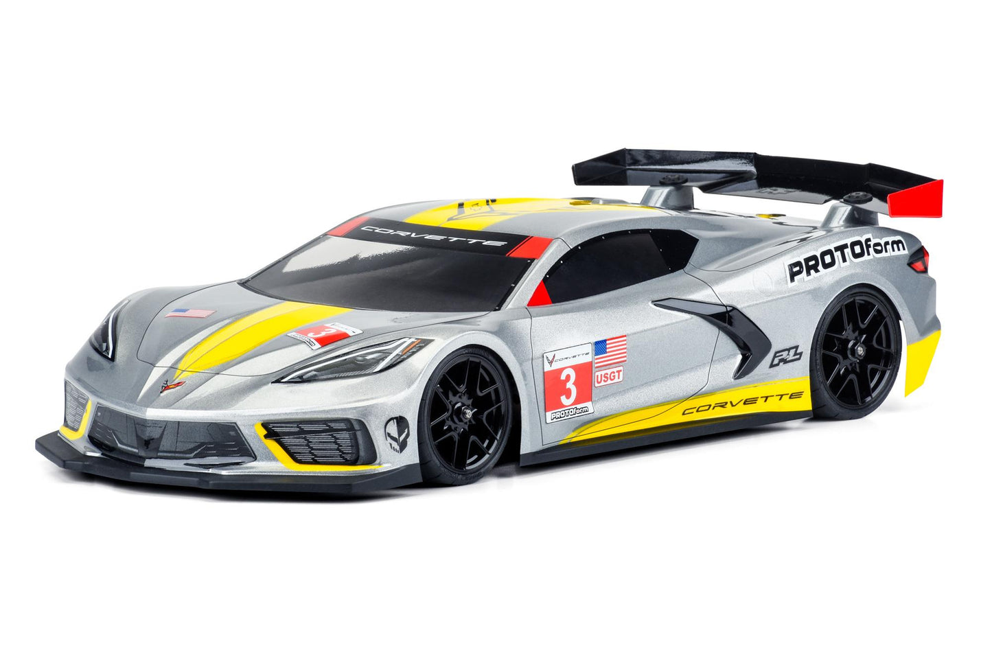 Chevrolet Corvette C8 Clear Body for 190mm TC (PRM157425)