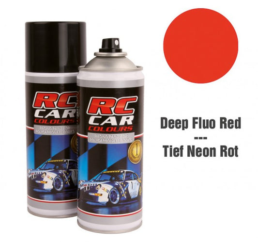 RC Car Colours Lexan Spray 150ml - Fluo Deep Red