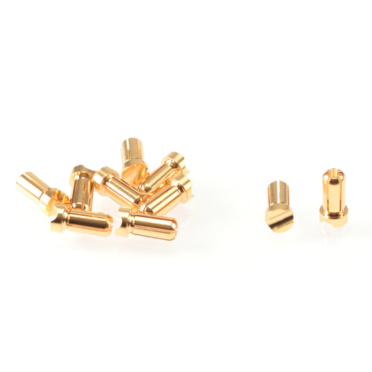 5mm Gold Plug Male, voor regelaar, kort (4 stuks)