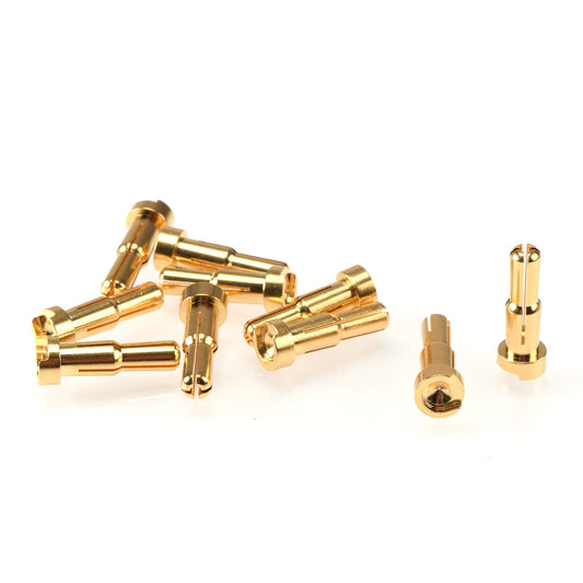 4/5mm Gold Dual Plug Male (4 stuks)