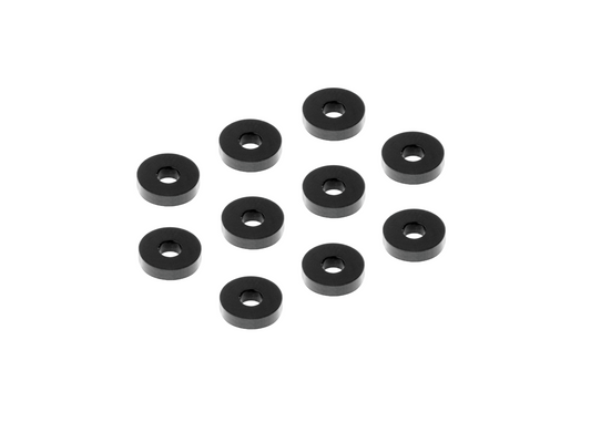 ALU SHIM 3x9x2.0MM - BLACK (10)