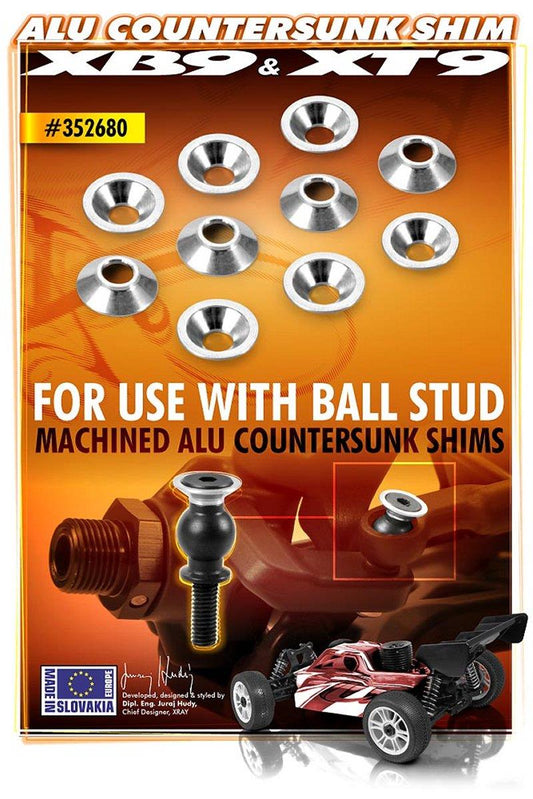 ALU COUNTERSUNK SHIM FOR BALL STUD (10)