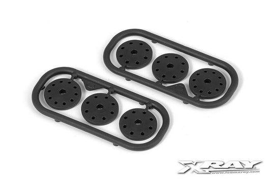 SHOCK PISTON SET 8-HOLE (1.2; 1.3) 10-H. (1.1MM) - DELRIN - V3