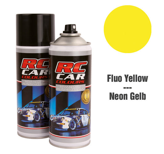 RC Car Colours Lexan Spray 150ml - Fluo Yellow